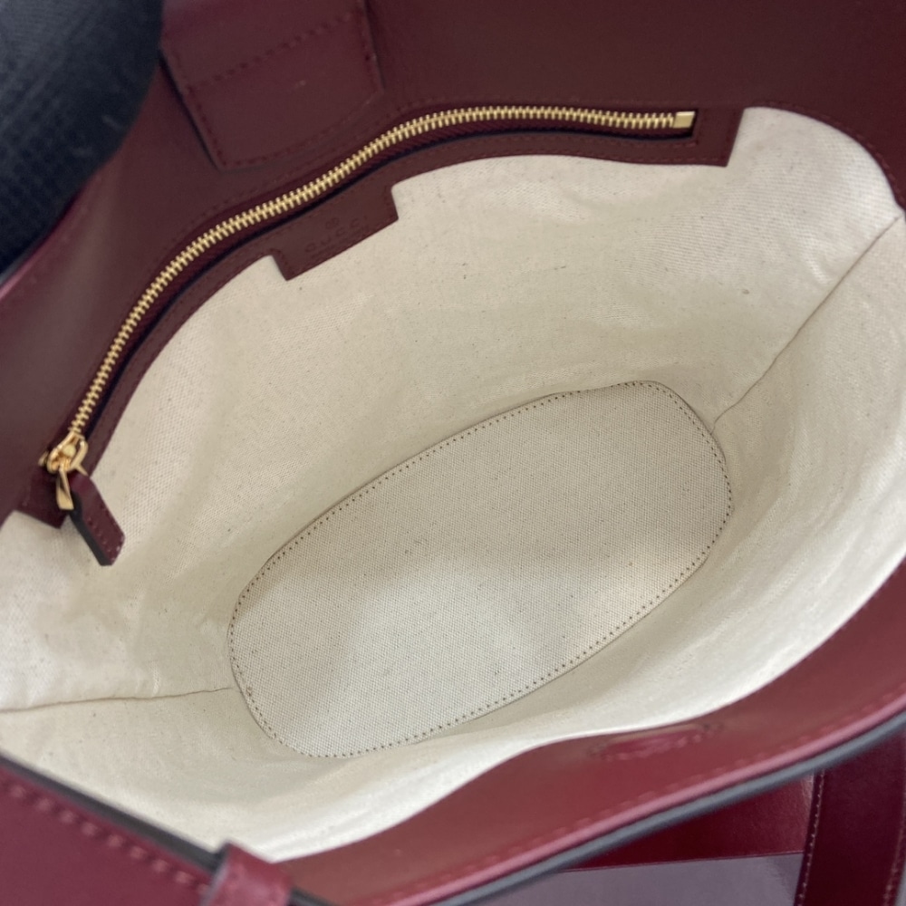 Gucci 73 Small Leather Bucket Bag Rosso Ancora Red 20Cm 833665 AAEC2 6207 - Image 9