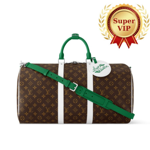 [Super Vip 1:1] Louis Vuitton Keepall Bandouliére 50 Monogram And Green 50Cm M13926