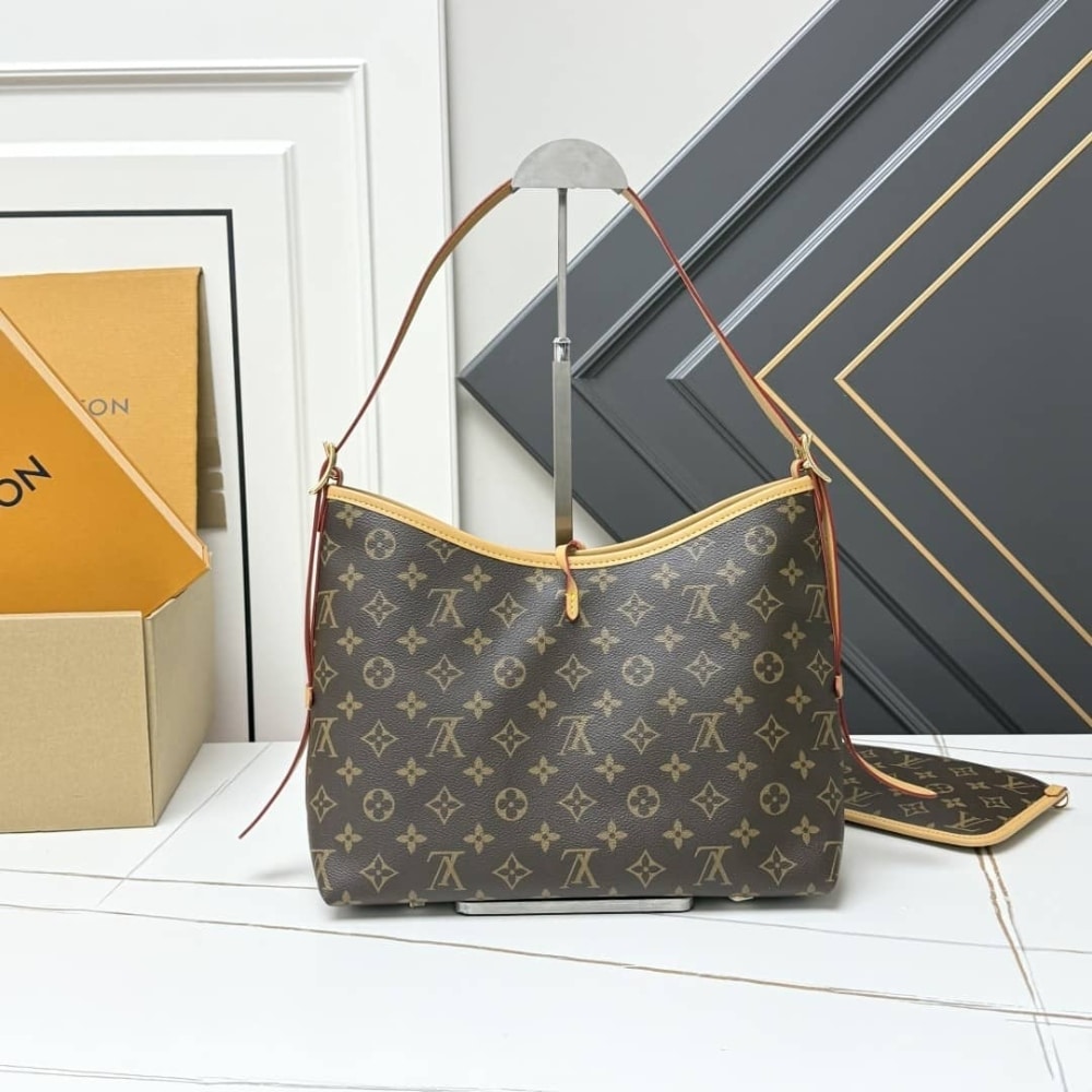 Louis Vuitton Carryall PM Monogram Canvas Shoulder Bag Brown 29Cm M46203 - Image 4