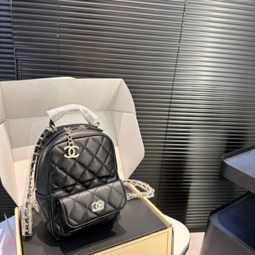 Alternative view of Chanel Classic Mini Grained Leather Backpacks Black 12cm AP3753 B06311 94305