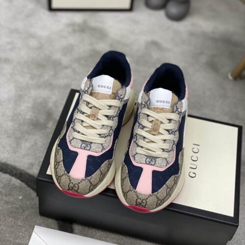 Alternative view of Gucci Wmns Gg Rhyton Beige White Pink 620185 99Wf0 4371