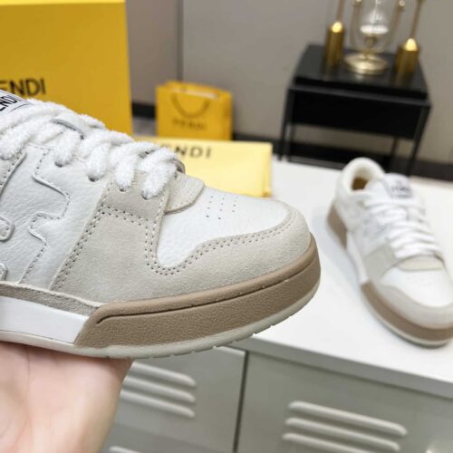 Alternative view of Fendi Match Suede Low Tops White 8E8252Ahh2F1Fhs