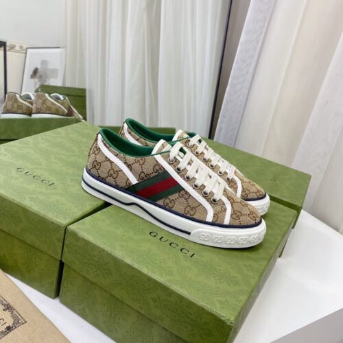 Alternative view of Gucci Tennis 1977 GG Canvas Sneaker Beige Ebony 606111 Hvk20 9766
