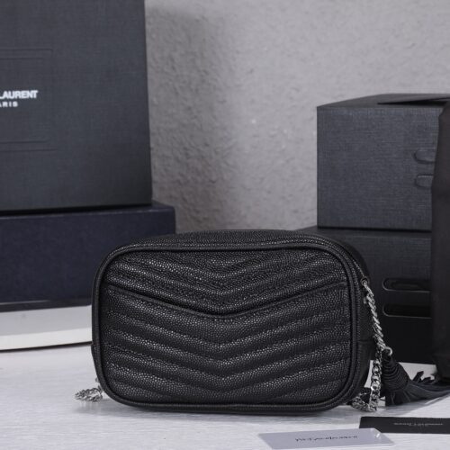 Alternative view of Saint Laurent Lou Camera Bag In Quilted Noir Leather Black 18Cm