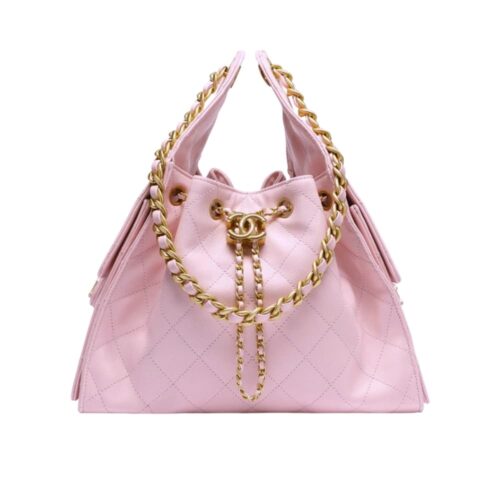 Chanel 25 Small Grained Leather Handbags Light Pink 26cm AS5293 B20304 NAGEO