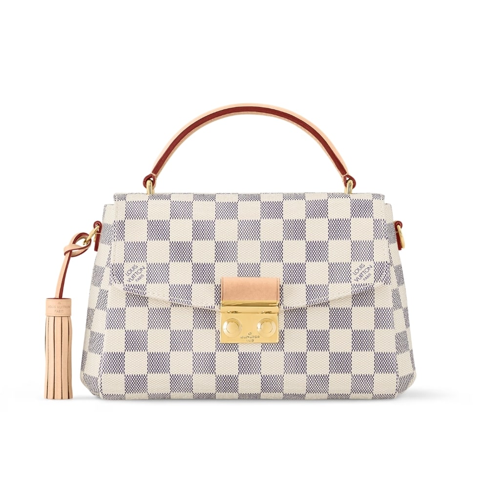 Louis Vuitton Croisette Damier Azur Shoulder Bag Beige 24Cm N41581