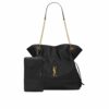 Saint Laurent Jamie 4 3 Supple Leather Shopping Bag Black 34Cm 809824Aab321000