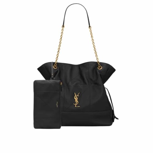 Saint Laurent Jamie 4 3 Supple Leather Shopping Bag Black 34Cm 809824Aab321000