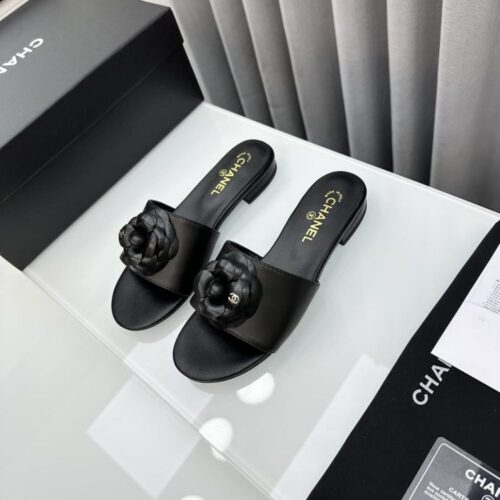 Alternative view of Chanel Camellia Mules Smooth Leather Black G45499 X01000 94305