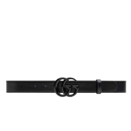 Gucci GG Marmont Thin Leather Belt Black 40Mm 414516 18Yxv 1000