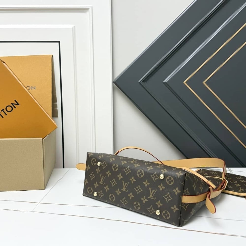 Louis Vuitton Carryall PM Monogram Canvas Shoulder Bag Brown 29Cm M46203 - Image 5