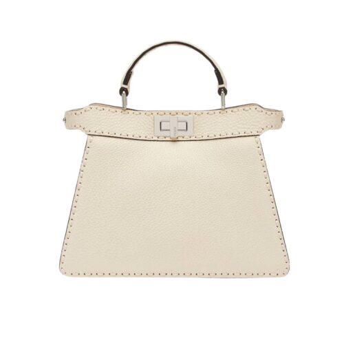 Fendi Peekaboo ISeeU Small Selleria Handbag Beige 27Cm 8Bn335Arbbf0Mu3