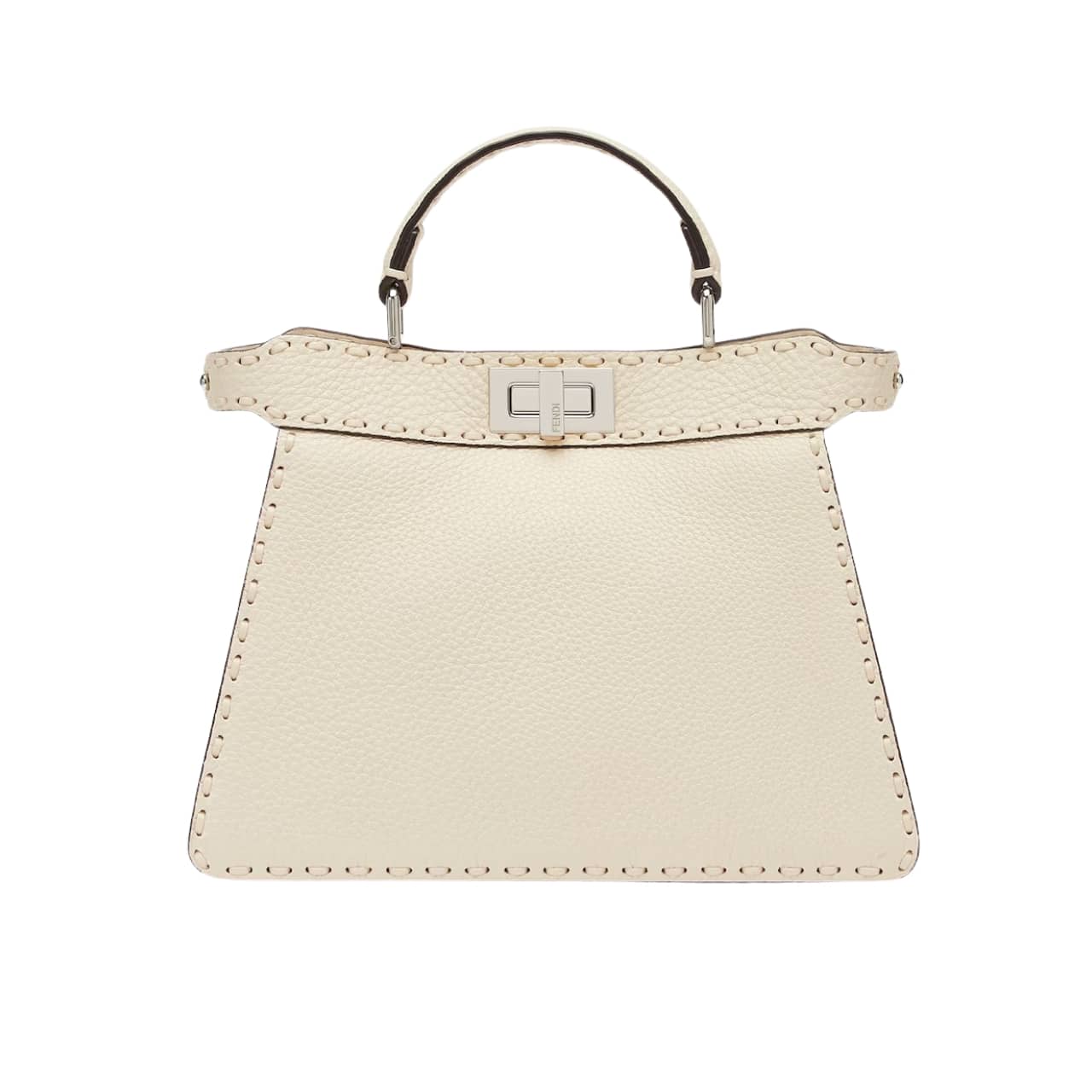 Fendi Peekaboo ISeeU Small Selleria Handbag Beige 27Cm 8Bn335Arbbf0Mu3