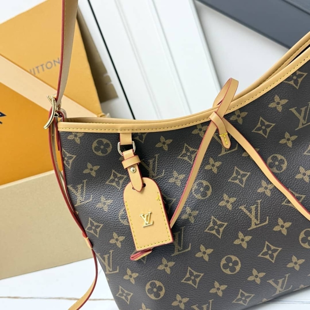 Louis Vuitton Carryall PM Monogram Canvas Shoulder Bag Brown 29Cm M46203 - Image 7