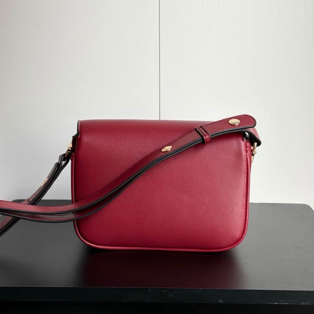 Gucci Horsebit 1955 Mini Leather Shoulder Bag Red 19Cm - Image 6