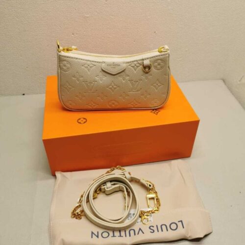 Alternative view of Louis Vuitton Easy Pouch On Strap Monogram Empreinte Shoulder Bag Cream 19Cm M81066