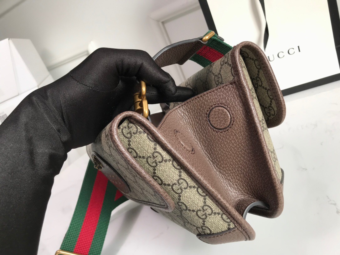 Gucci Neo Vintage Small GG Supreme Canvas Messenger Bag Beige Ebony 22Cm 501050 9C2VT 8745 - Image 5