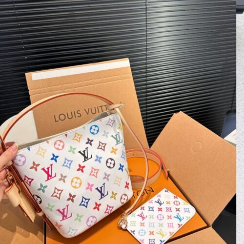 Alternative view of Louis Vuitton X Takashi Murakami All In BB Monogram Canvas Handbag White Multicolored 16cm M13089