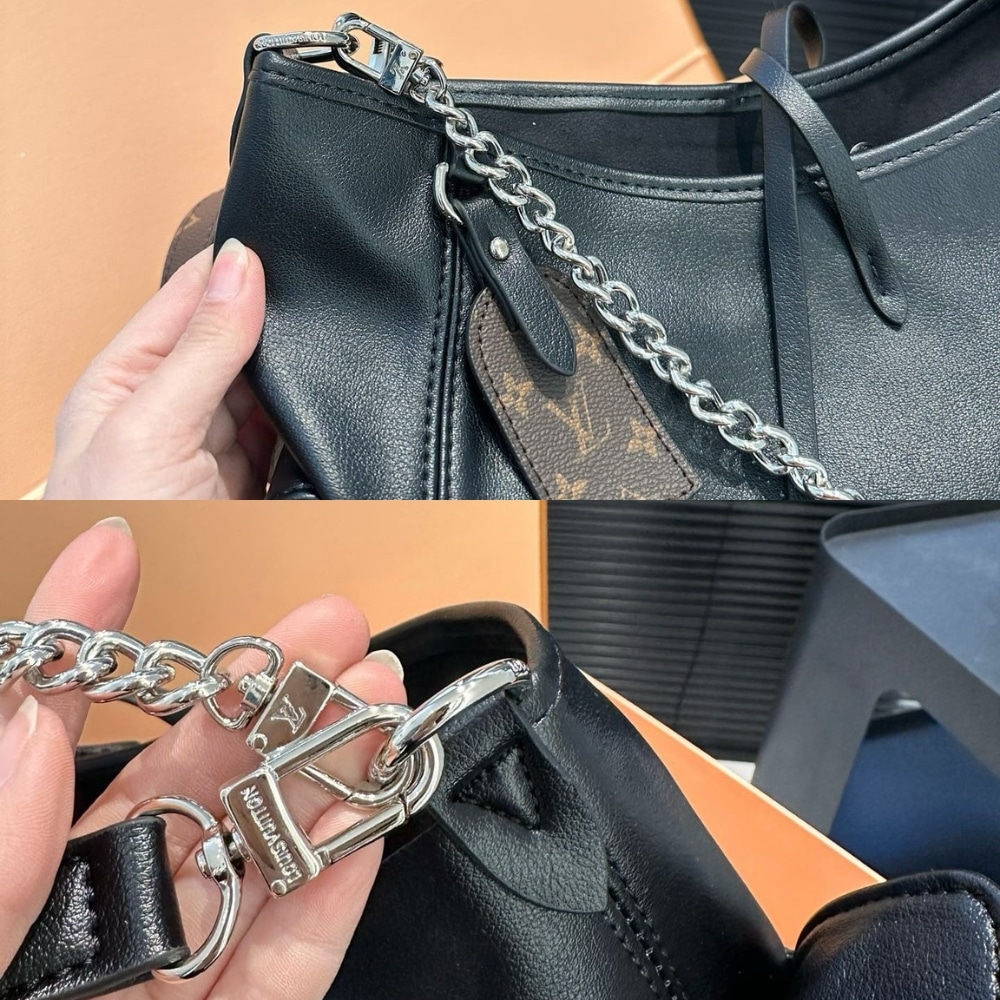 Louis Vuitton Carryall Cargo Vibe PM Leather Shoulder Bag Black 34Cm M24861 - Image 9