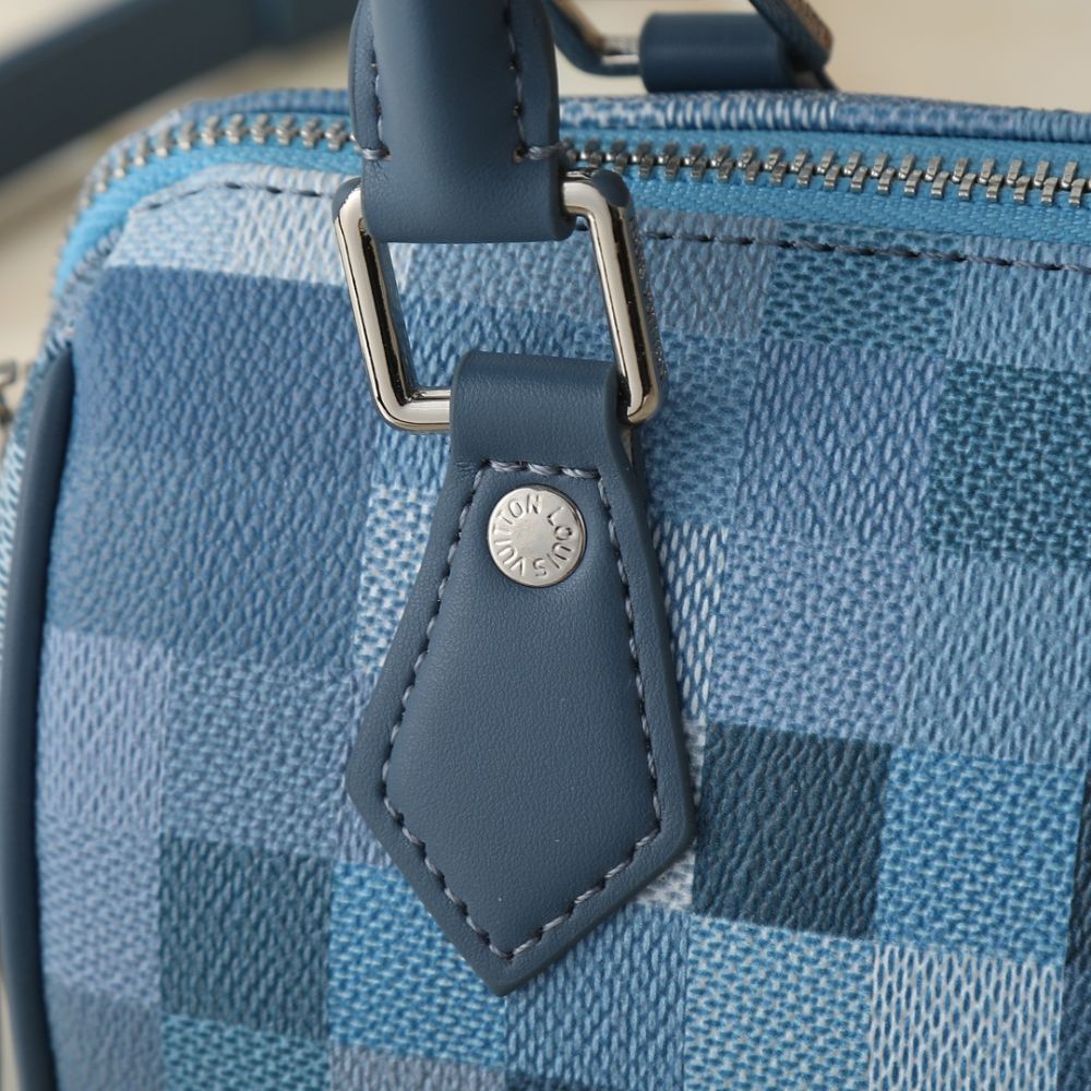 Louis Vuitton Speedy 18 Bandoulière Blue 18Cm M29050 - Image 9