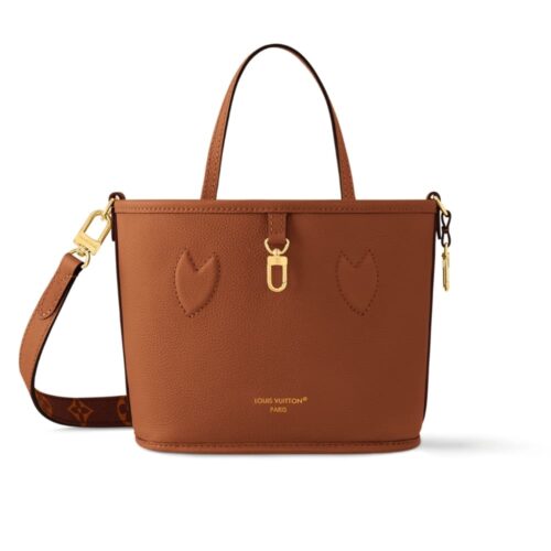Louis Vuitton Neverfull Bandoulière Inside Out BB Monogram Tote Bag Brown 26Cm