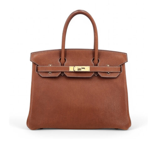 Hermes Birkin 30 Barenia Faubourg Fauve Gold Hardware Brown 30Cm