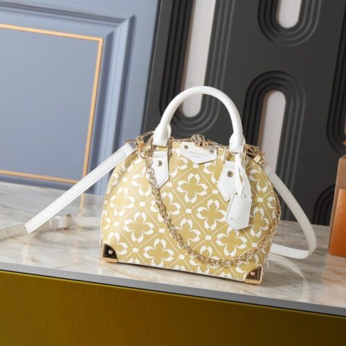 Alternative view of Louis Vuitton Alma Trunk BB Monogram Top Handle Bag White Gold 22cm M28032
