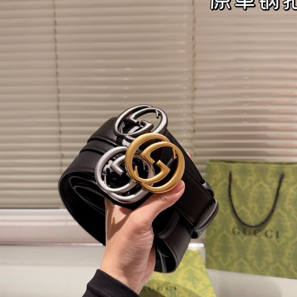 Gucci Interlocking G Leather Belt Black 40Mm 774153 0Ya0V 1000 - Image 3