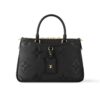Louis Vuitton Trianon PM Monogram Empreinte Handle Bag Black 28Cm M46488