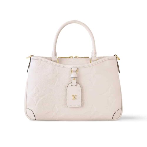 Louis Vuitton Trianon PM Monogram Empreinte Handle Bag White 28Cm M46503