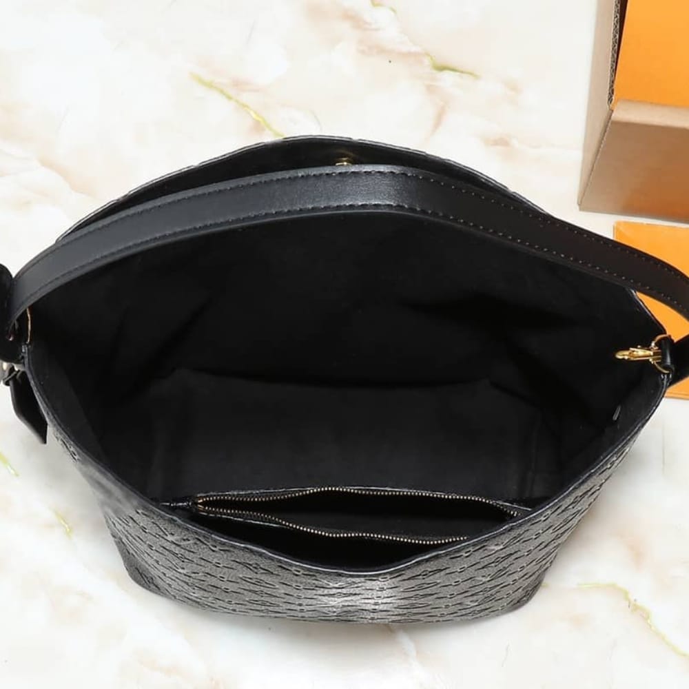 Louis Vuitton All In GM Monogram Empreinte Tote Bag Black 30cm M13044 - Image 9