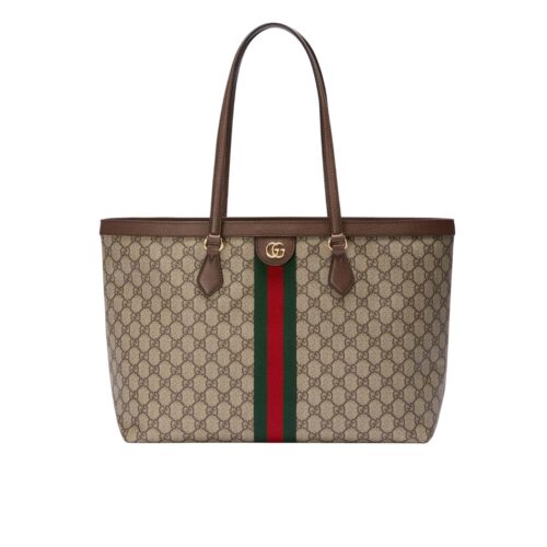 Gucci Ophidia Large GG Supreme Canvas Tote Bag Beige And Dark Brown 38Cm 631685 96IWB 8745