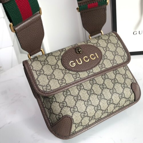 Alternative view of Gucci Neo Vintage Small GG Supreme Canvas Messenger Bag Beige Ebony 22Cm 501050 9C2VT 8745