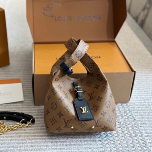 Alternative view of Louis Vuitton Atlantis BB Monogram Reverse Shoulder Bag Brown 18Cm M46816