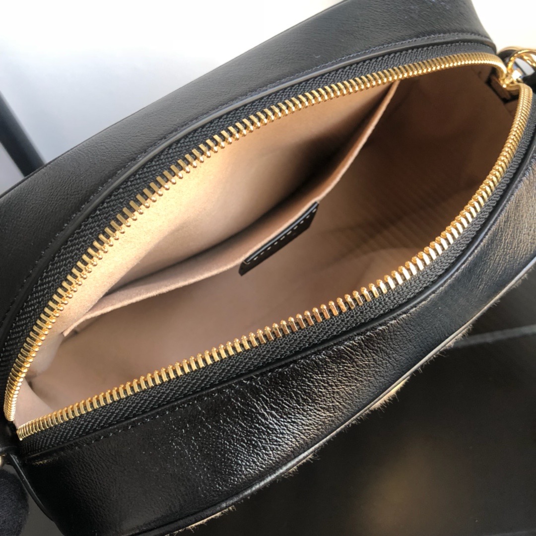 Gucci GG Marmont Small GG Supreme Canvas Shoulder Bag Beige Ebony 24Cm 447632 HVKEG 9772 - Image 6