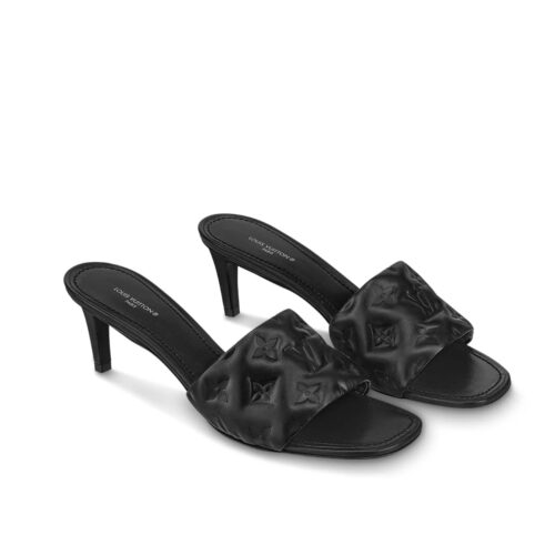 Louis Vuitton Revival Leather Mule Black 1AAZGN