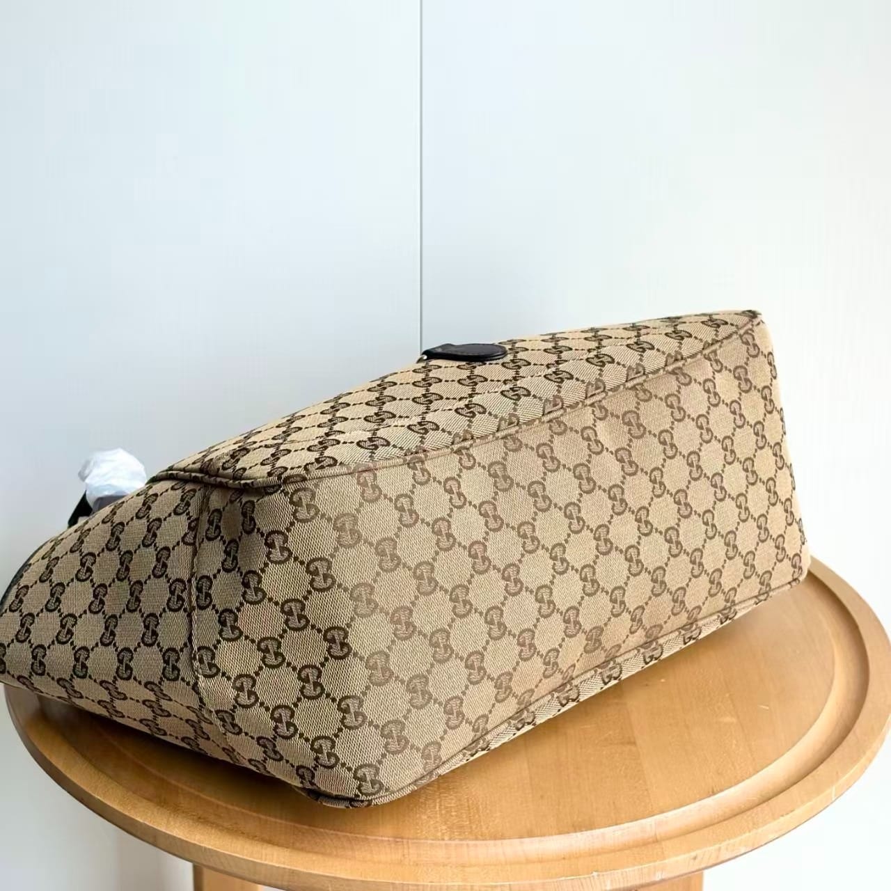 Gucci Mercato Medium GG Canvas Tote Bag Sand And Dark Brown 35Cm 866645 FAFV2 9651 - Image 5