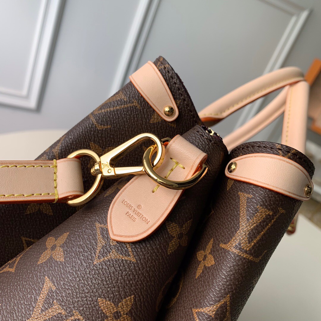 Louis Vuitton Soufflot MM Monogram Canvas Handle Bag Beige 36cm M44816 - Image 3