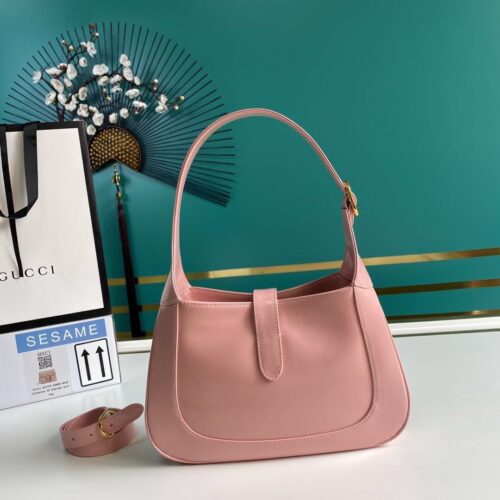 Alternative view of Gucci Jackie 1961 Mini Leather Shoulder Bag Light Pink 19Cm 637091 10O0G 5815