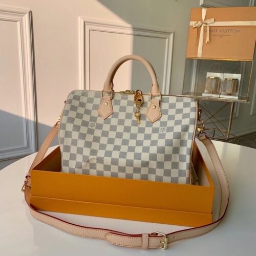 Alternative view of Louis Vuitton Speedy Bandouliére 30 Damier Azur 30Cm N41373