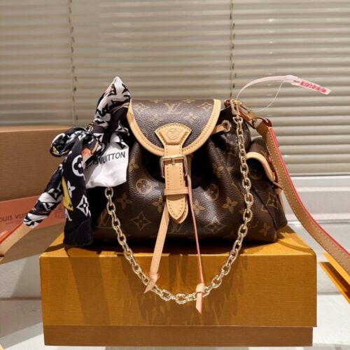 Alternative view of Louis Vuitton Odyssey Monogram Canvas Shoulder Bag Brown 27cm M25085