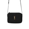 Saint Laurent Lou Camera Quilted Leather Crossbody Bag Gold Hardware Black 23Cm 761554DV7071000