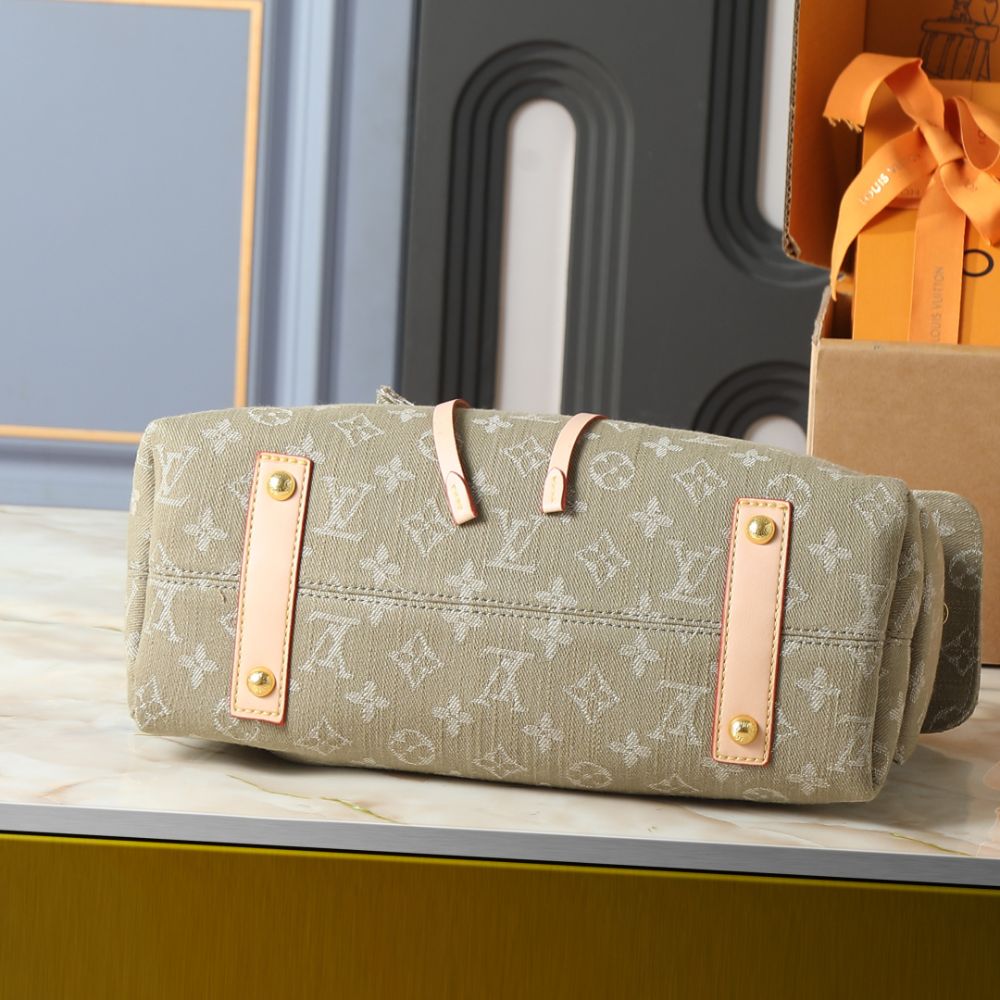 Louis Vuitton Carryall Cargo PM Khaki Denim 33Cm M27623 - Image 6