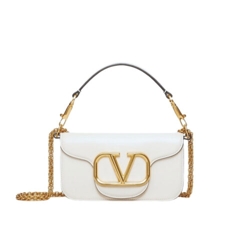 Valentino Garavani Locó Small Shoulder Bag In White 20cm 1W2B0K53ZXLI16
