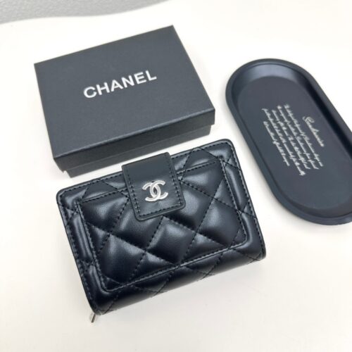 Alternative view of Chanel Cc Leather Wallet Black 13.5Cm