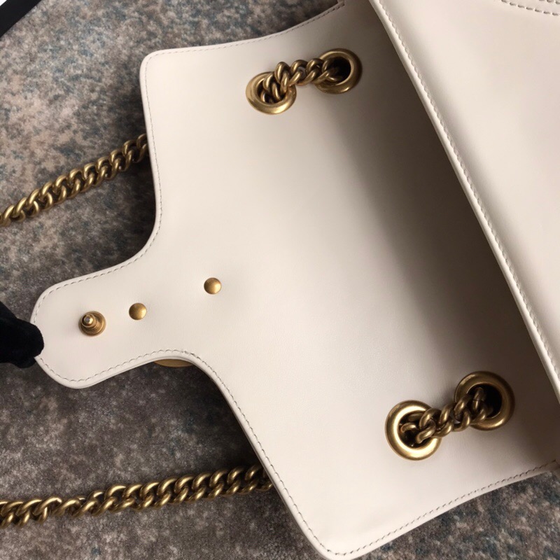 Gucci GG Marmont Mini Matelasse Leather Shoulder Bag White 22Cm 446744 DTDIT 9022 - Image 5