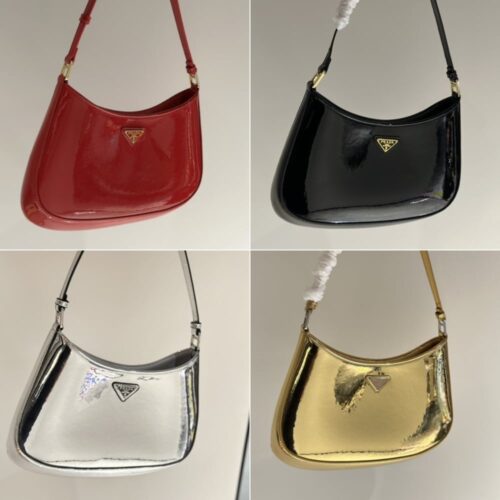 Alternative view of Prada Cleo Patent Leather Shoulder Bag Black 27cm 1bc169 069 F03kj V Hoo