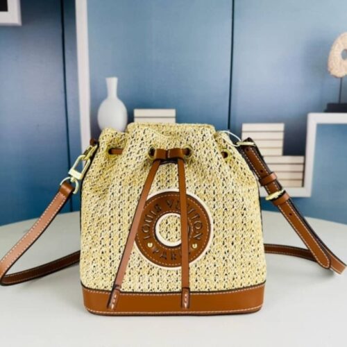 Alternative view of Louis Vuitton Noé BB Raffia Bucket Bag Natural Tan 18Cm M24722