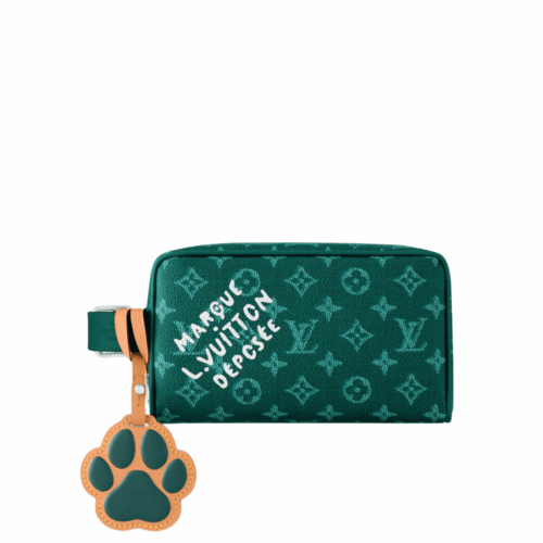 Louis Vuitton Dopp Kit Monogram Heritage Green 22Cm M12688