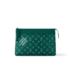 Louis Vuitton Pochette Voyage Souple Monogram Heritage Clutch Bag Green 21Cm M12665